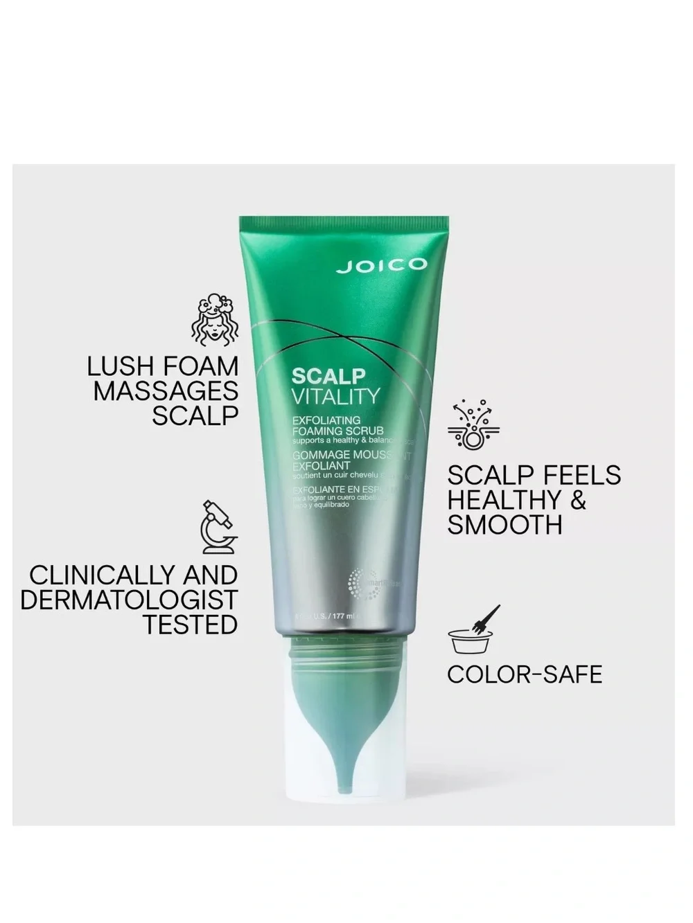 New Joico Scalp Vitality Exfoliating Foaming Scrub